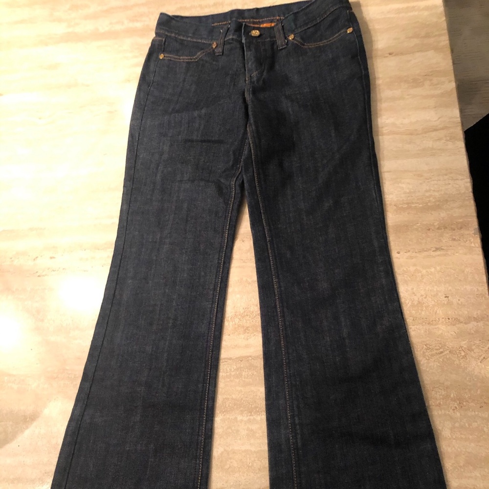 Tory Burch boot cut “classic” denim jeans